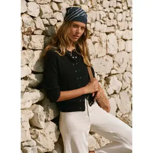 Mint Velvet Navy Lightweight Cotton Blend Cardigan